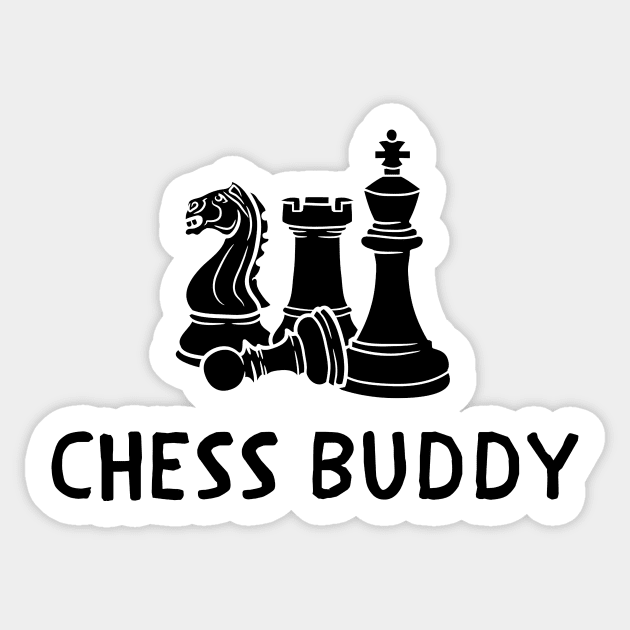 Chess buddy Sticker by IOANNISSKEVAS